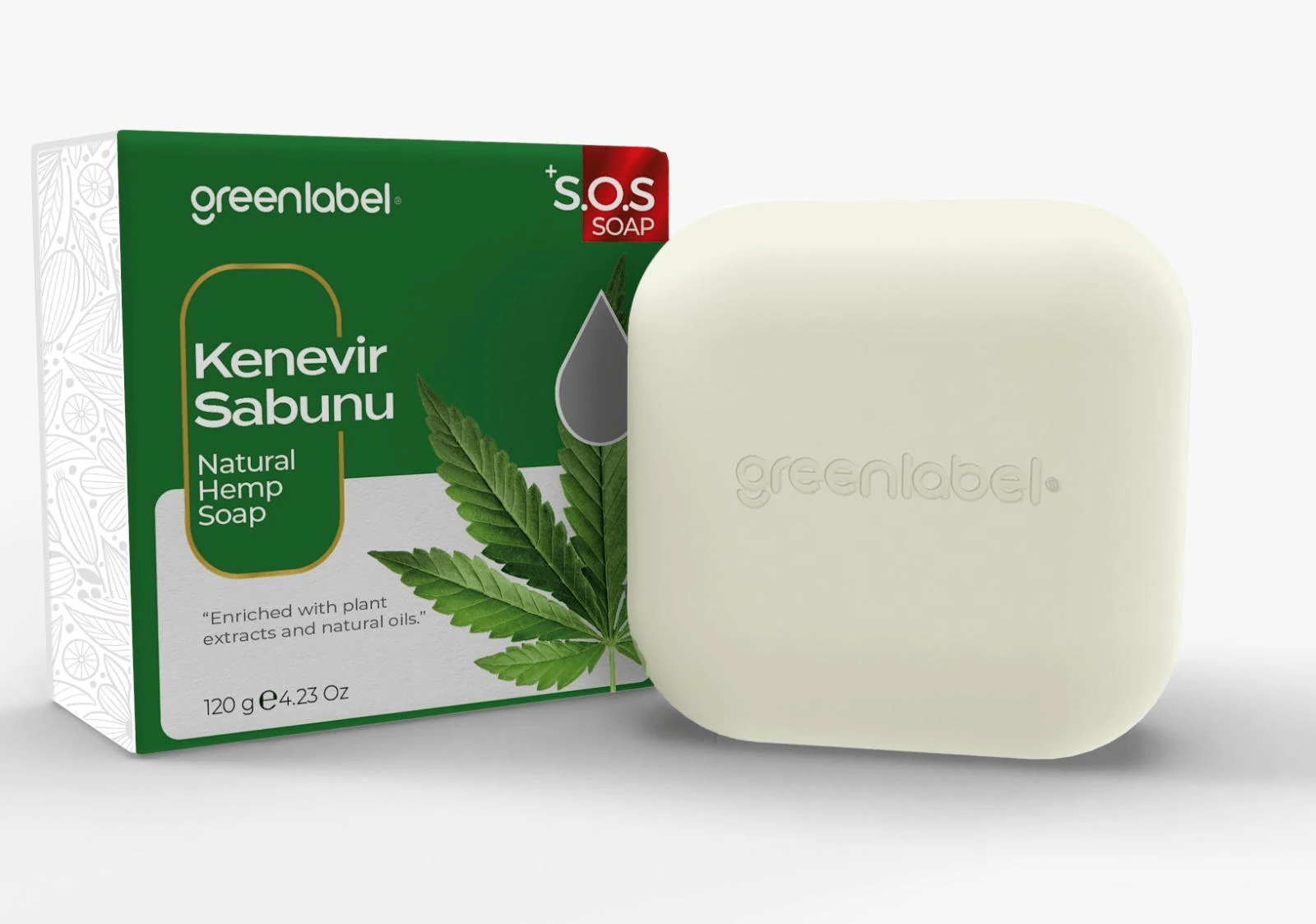 GREENLABEL Natural Hemp Oil Soap 120 gr.