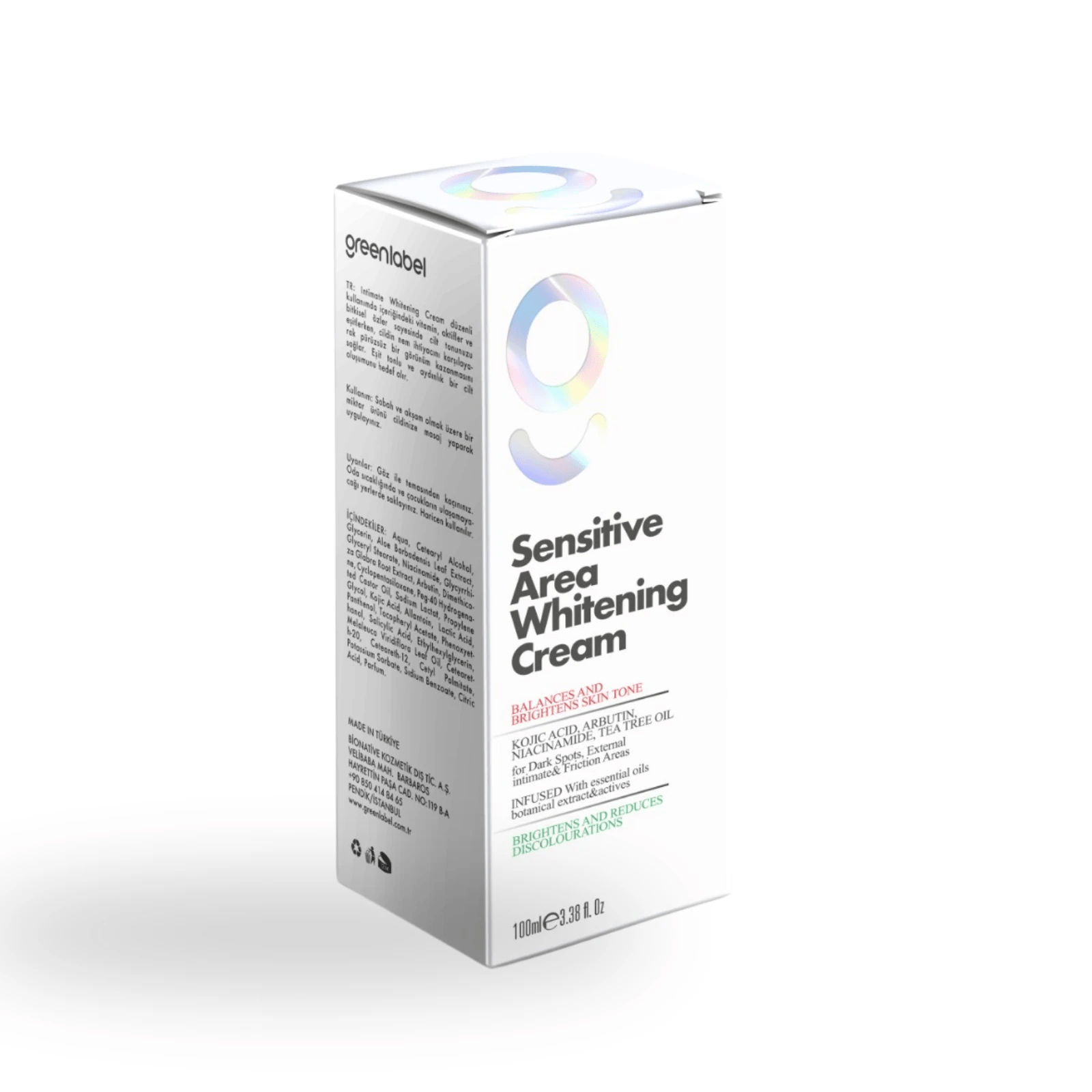 Greenlabel Sensitive Area Whitening Cream 100 ml. - Image 2