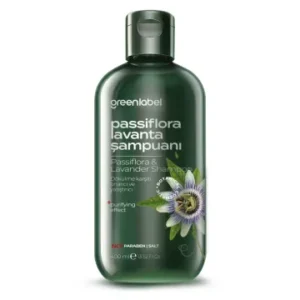 Greenlabel Passiflora & Lavander Oil Shampoo - Oily Hair, Anti Dandruff 400 ml.